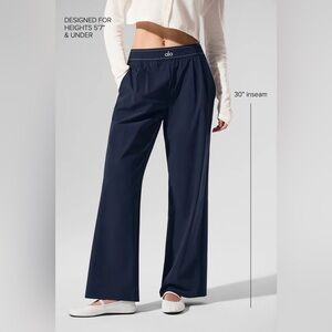 Alo Suit Up Trouser Navy Blue